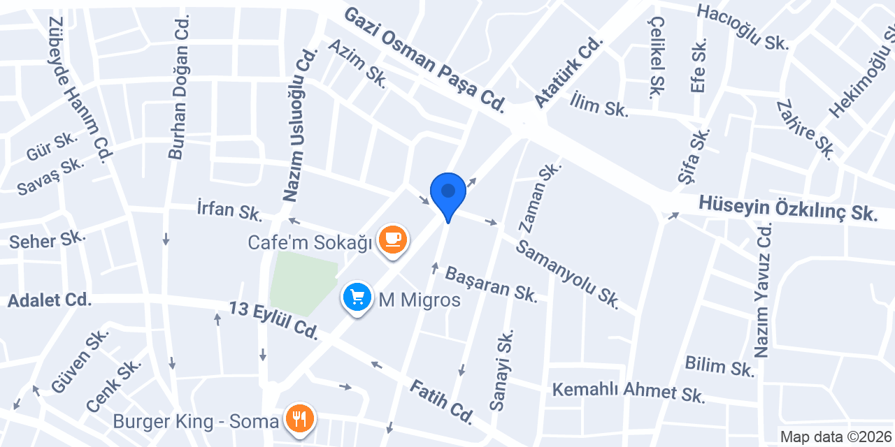 Anemon Çiçek Sanatı | Soma Çiçekçi konumu