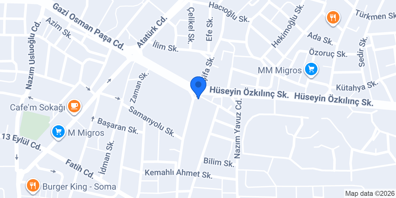 Bilir Altay Otomotiv konumu