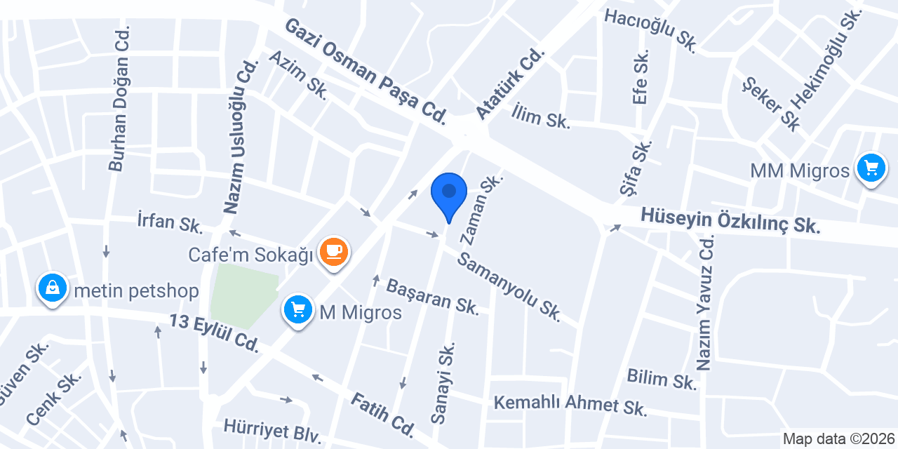 Elif Halı ve Perde Mağazası konumu