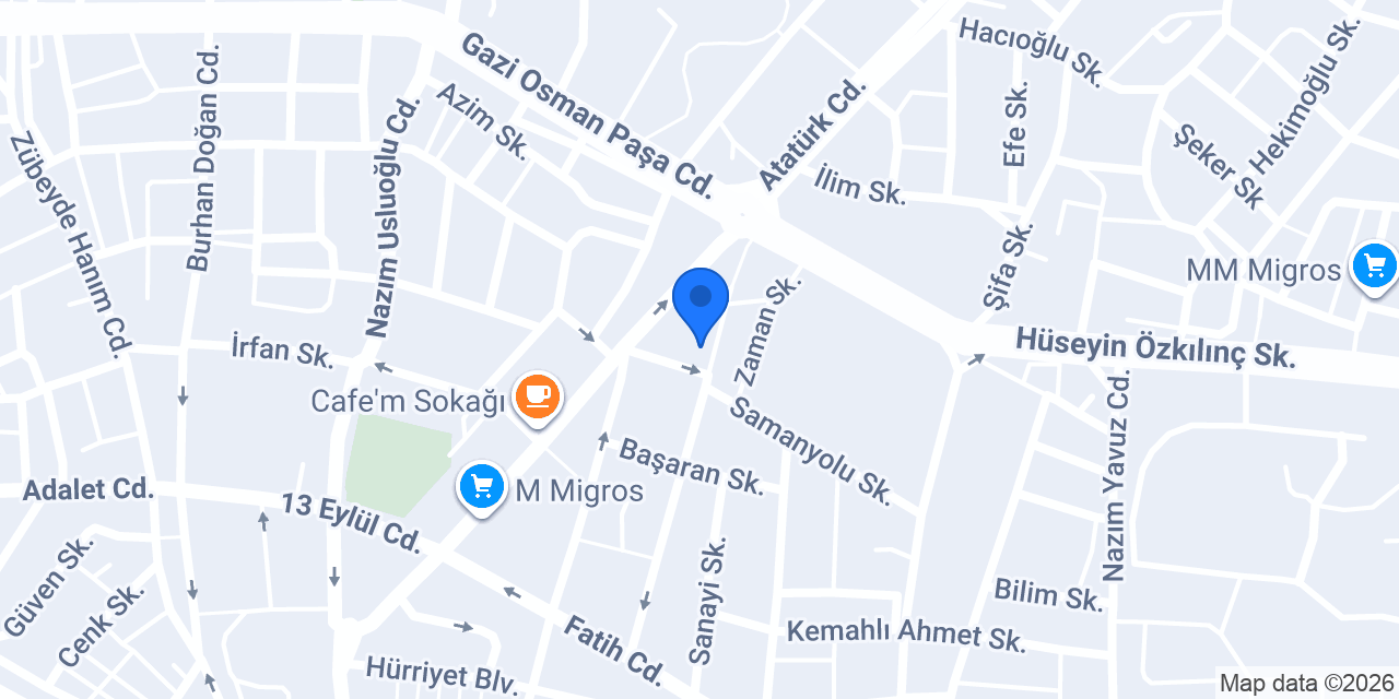 Öz Gültekin Ticaret konumu