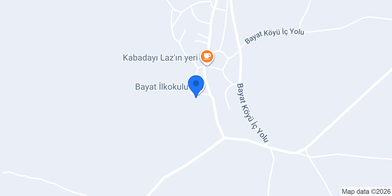Bayat İlkokulu konumu
