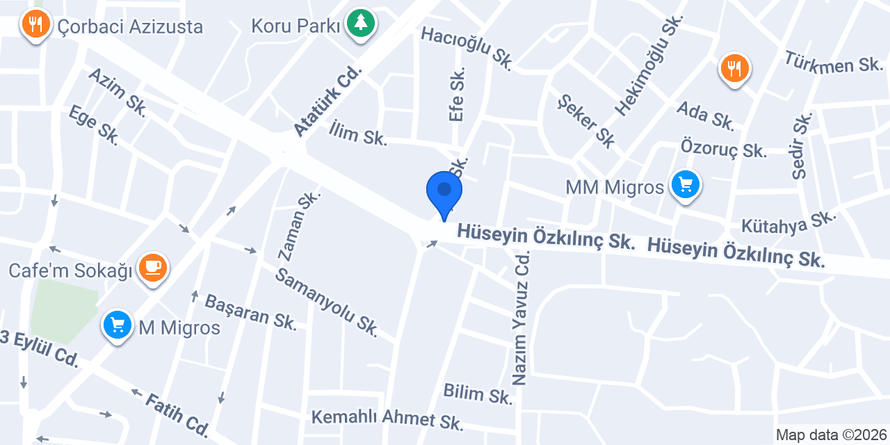 Öztur Src Ody Üdy Eğitim Merkezi-Öztur Psikoteknik değerlendirme merkezi konumu