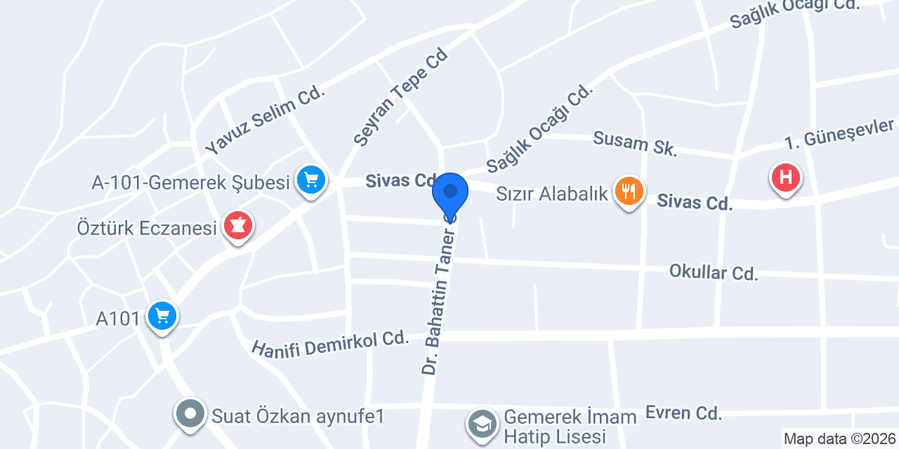 Öğretmen Kırtasiye konumu