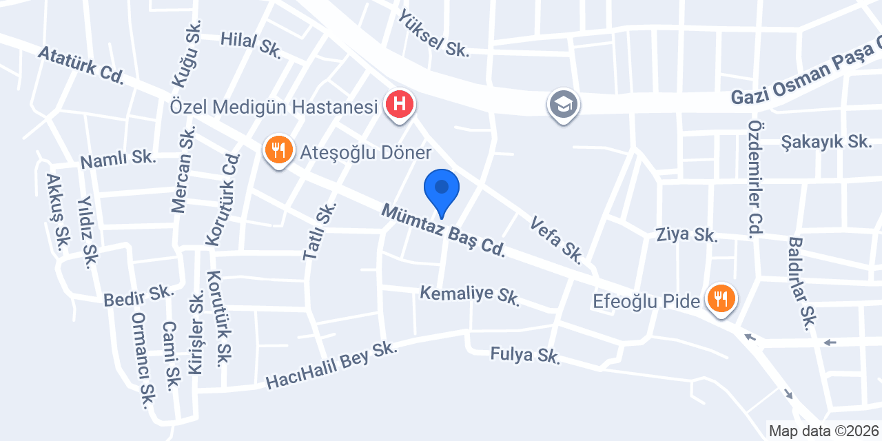 Kitapçı konumu