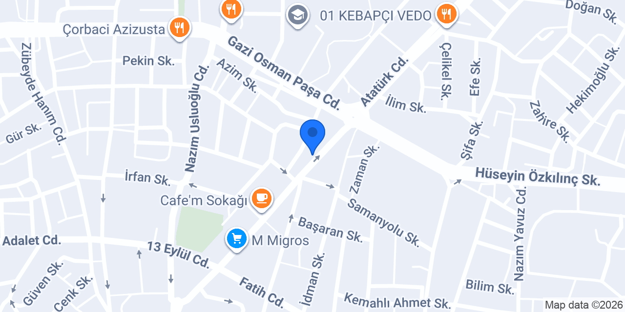 Alpoğulları Pastanesi - Tatlı Sarayı konumu