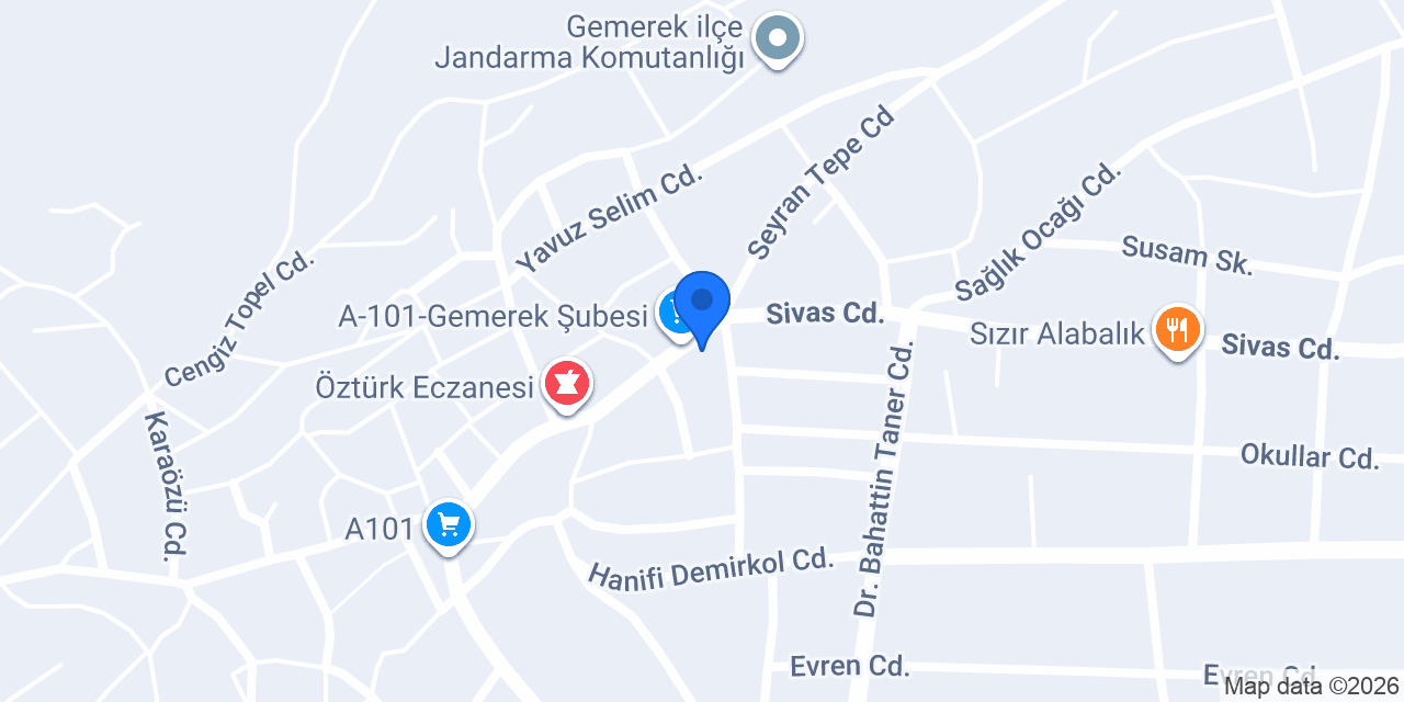 Vuslat Pide Fırını konumu