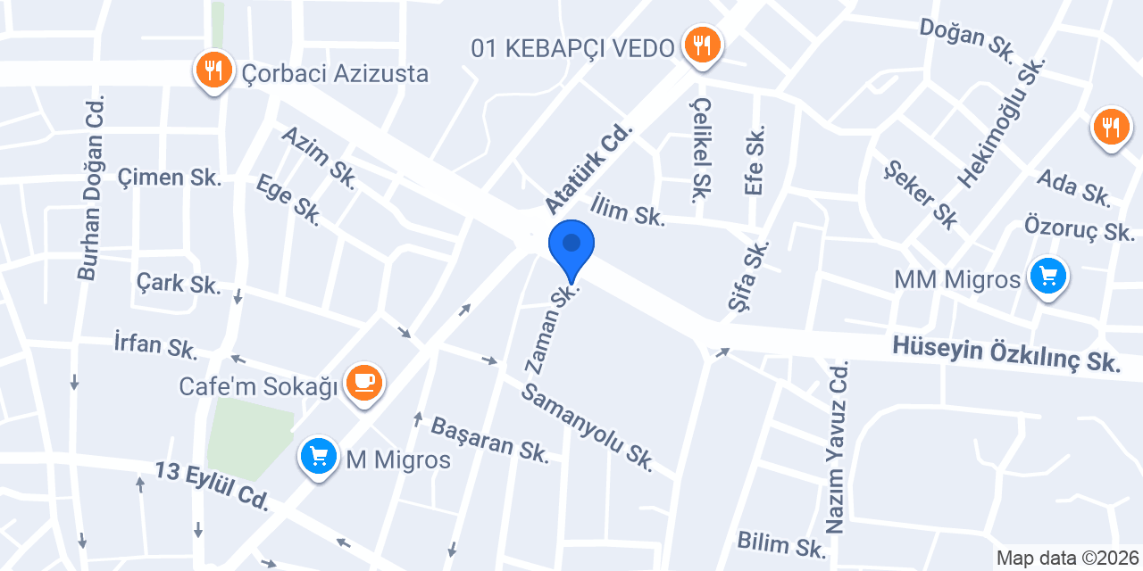 Dönercim 2 döner salonu konumu