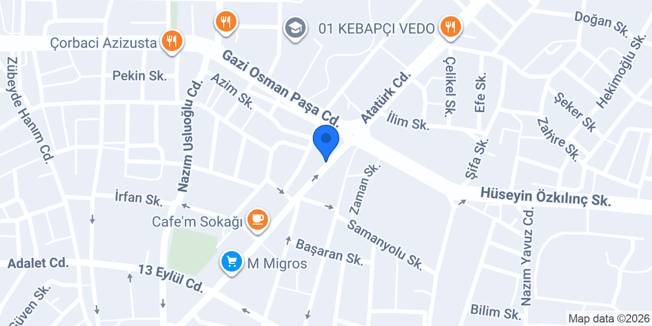 Fahri Bülbül Hukuk Bürosu konumu