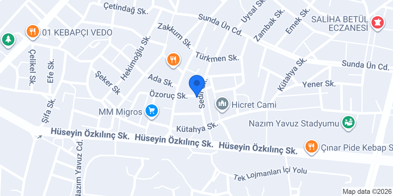 Çınarlı kahve konumu