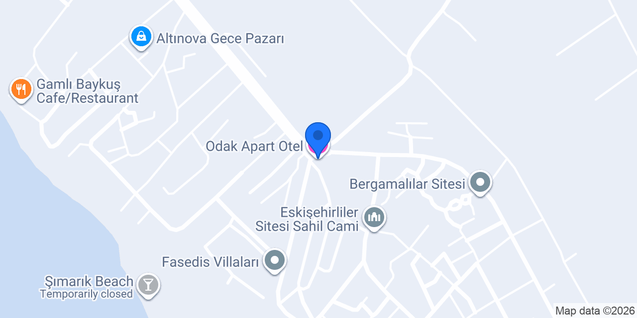 Odak Apart Otel konumu