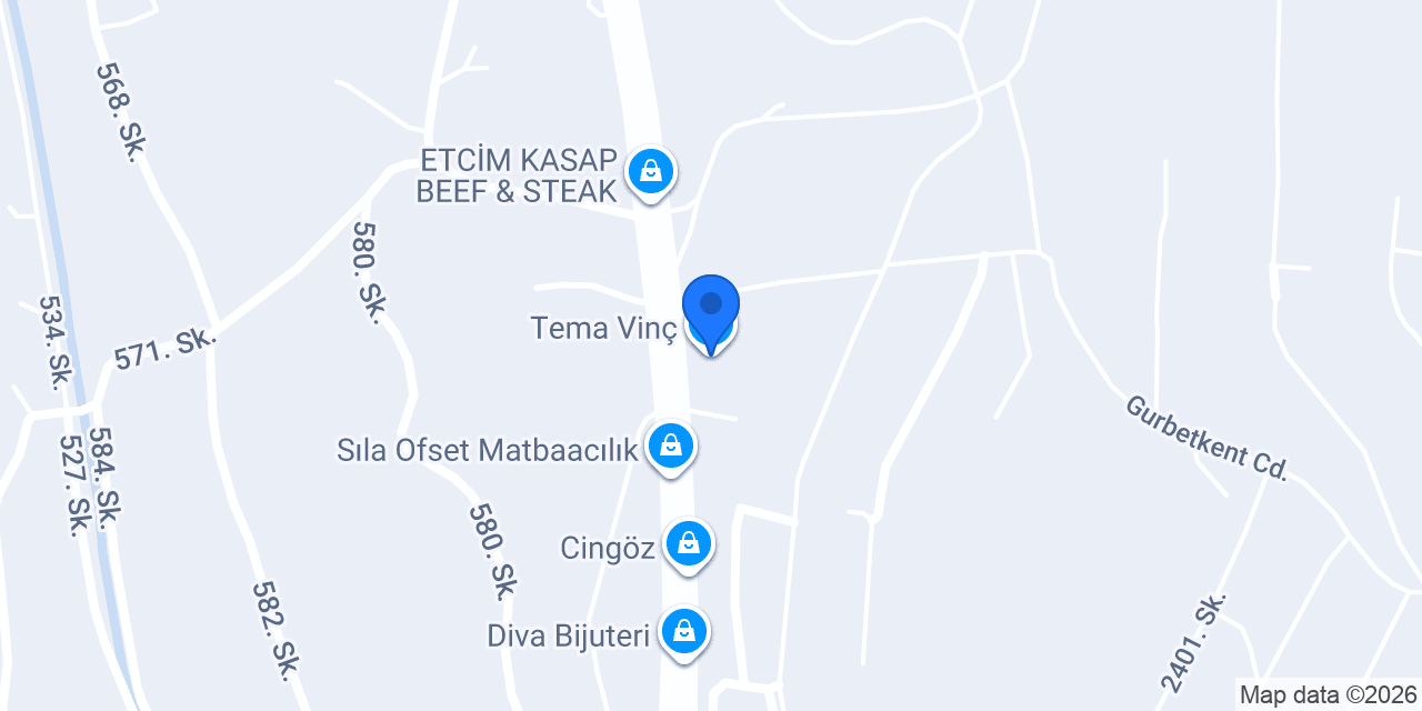 Tema Vinç konumu