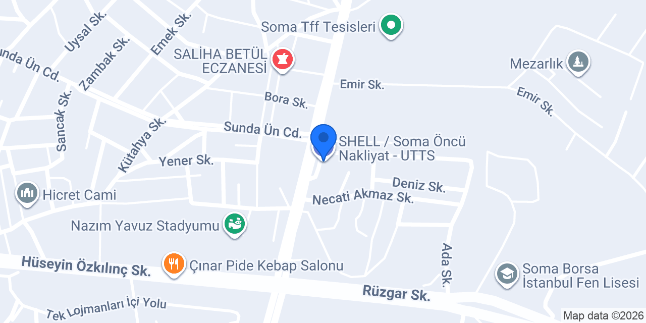 SHELL / Soma Öncü Nakliyat - UTTS konumu