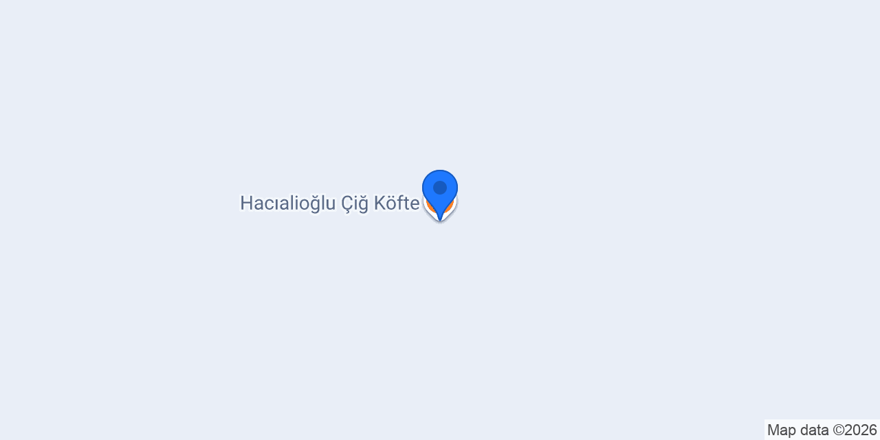 Hacıalioğlu Çiğ Köfte konumu