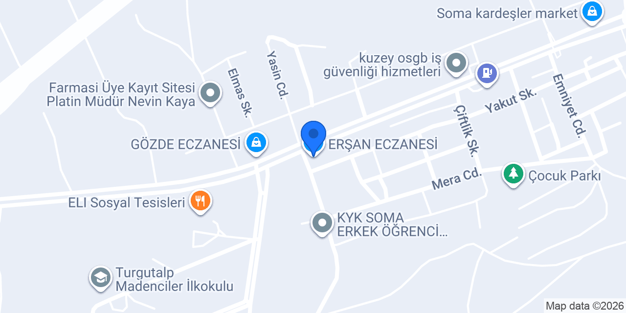 ERŞAN ECZANESİ konumu