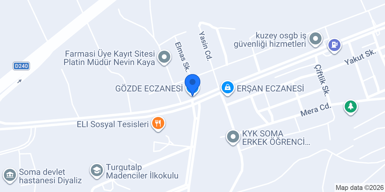 GÖZDE ECZANESİ konumu