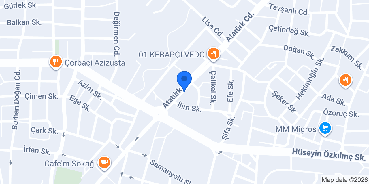 ÖZKAN HUKUK BÜROSU konumu