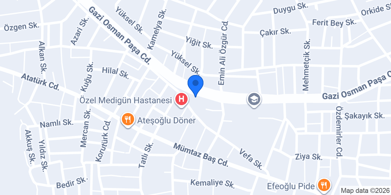Meşhur adana börekçisi konumu