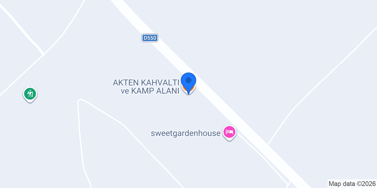 AKTEN KAHVALTI ve KAMP ALANI konumu