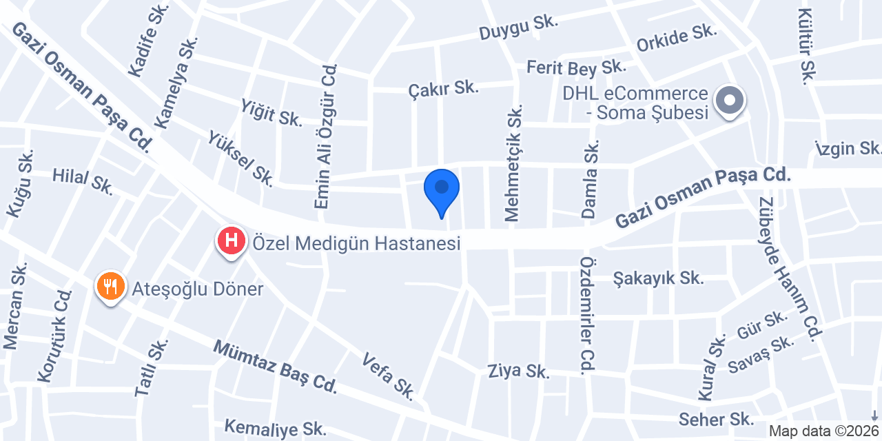 Kurbanoğlu Oto konumu