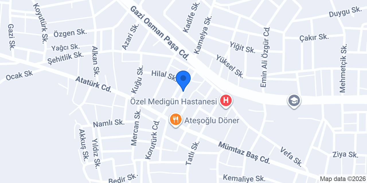 Edirne Taksi konumu