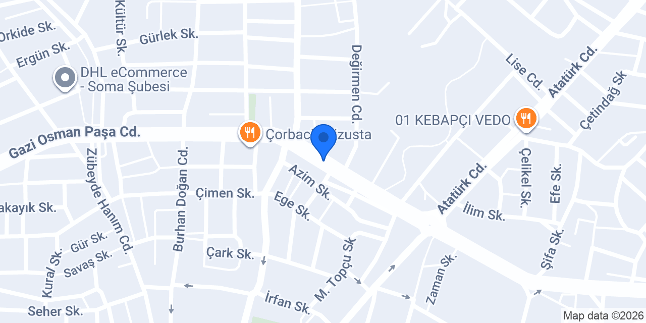 Odak Beton konumu