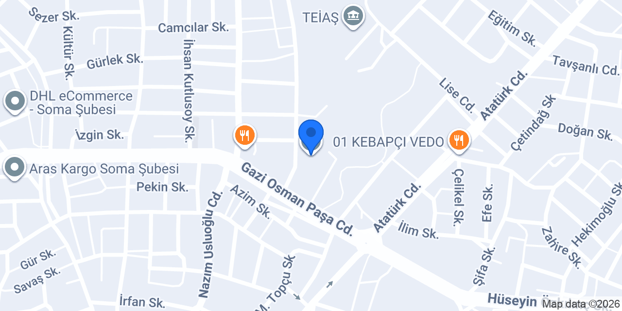 MCBÜ, Soma Meslek Yüksekokulu konumu