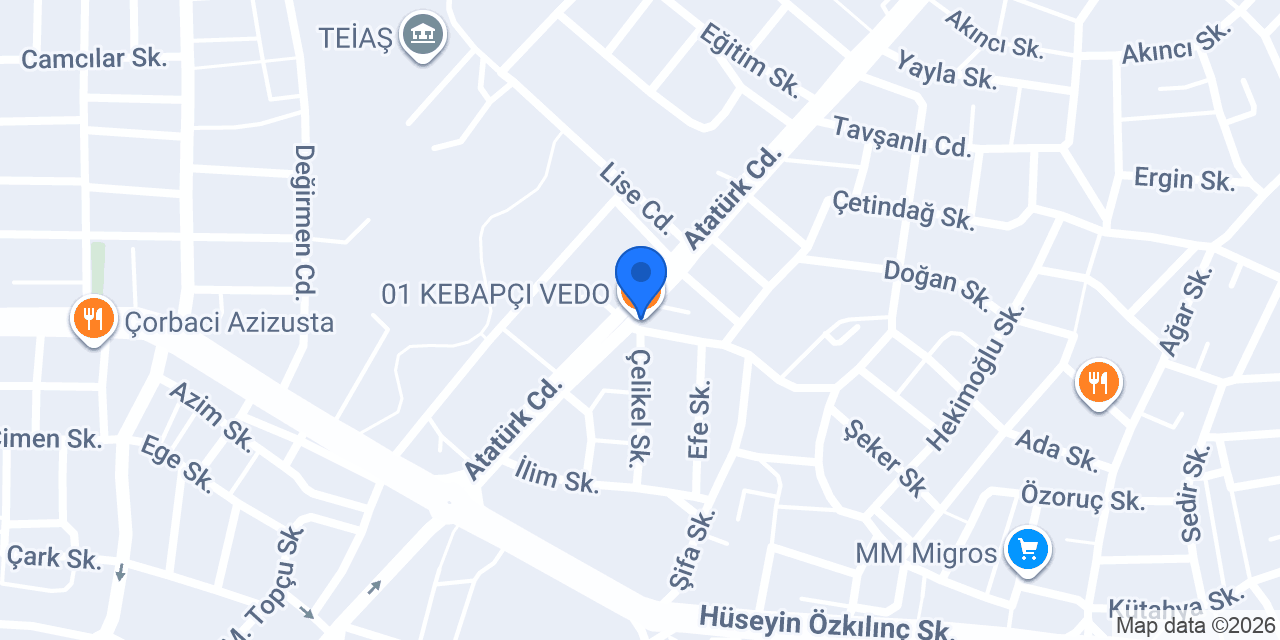 01 KEBAPÇI VEDO konumu