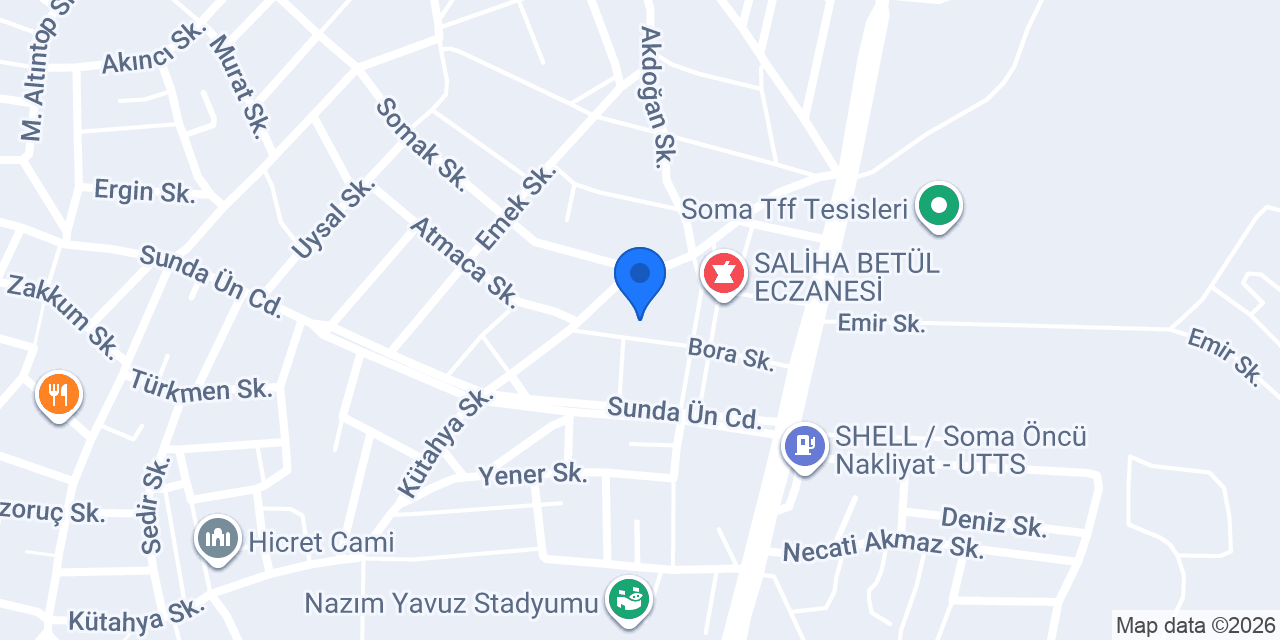 Soma Tesisat konumu