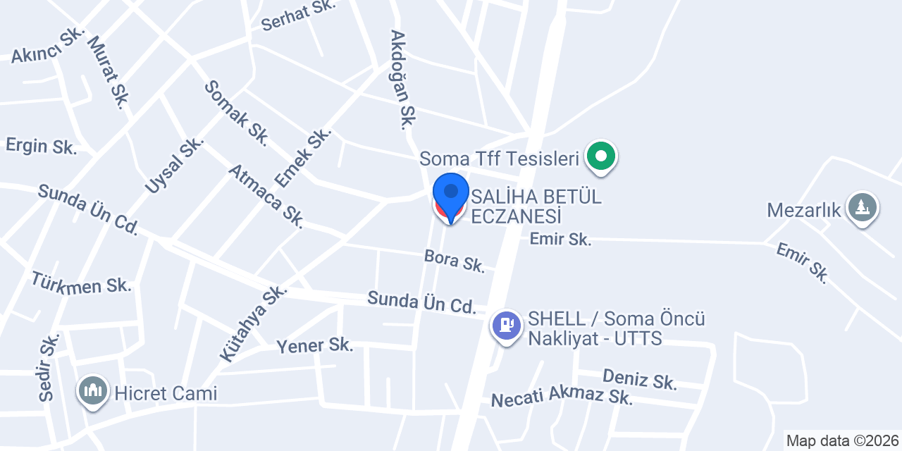 SALİHA BETÜL ECZANESİ konumu