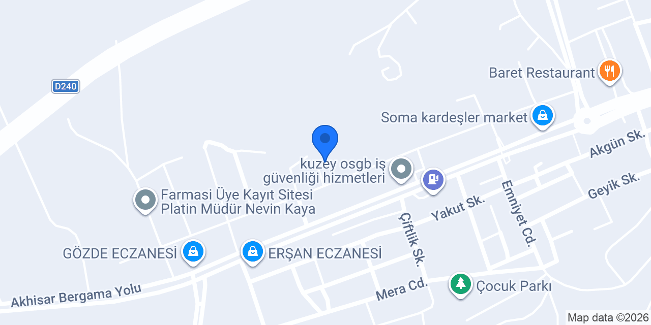 Özel Fer Soma Tıp Merkezi konumu