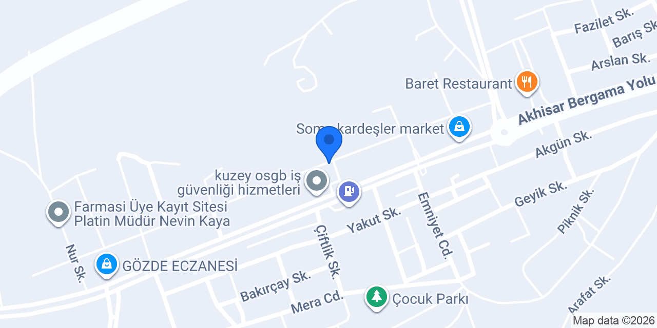Ömeroğlu Baklava konumu