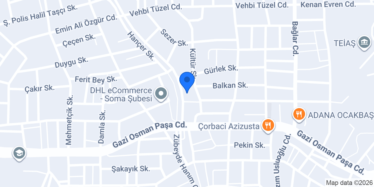 AZİM GIDA konumu