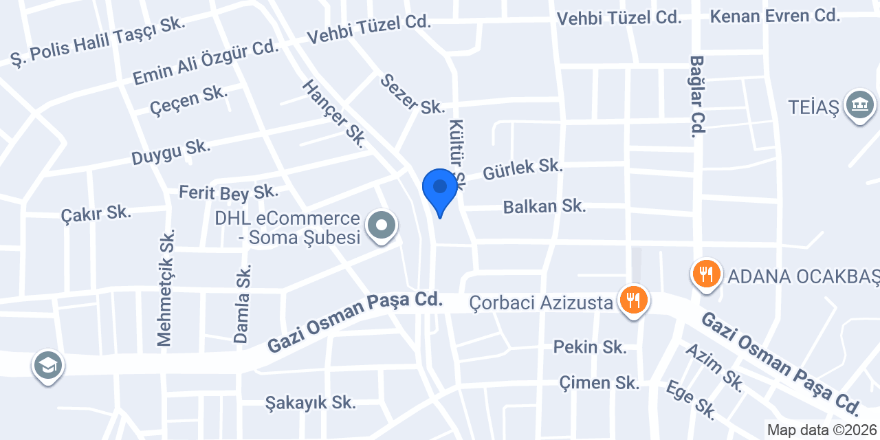 Özel Bücürük Anaokulu Soma konumu