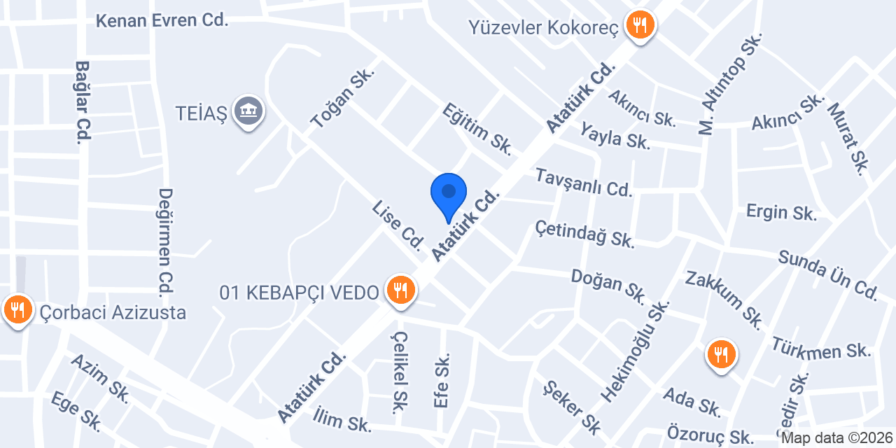 Sağıroğlu Baklava konumu