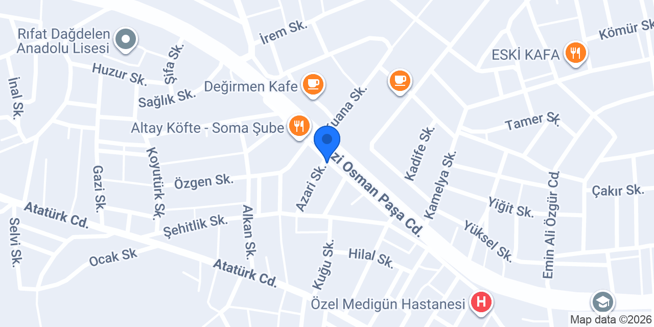 Altrak Soma Şube konumu