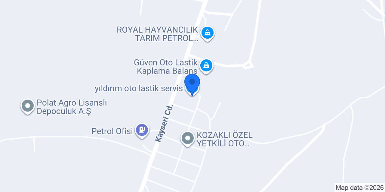 yıldırım oto lastik servis konumu