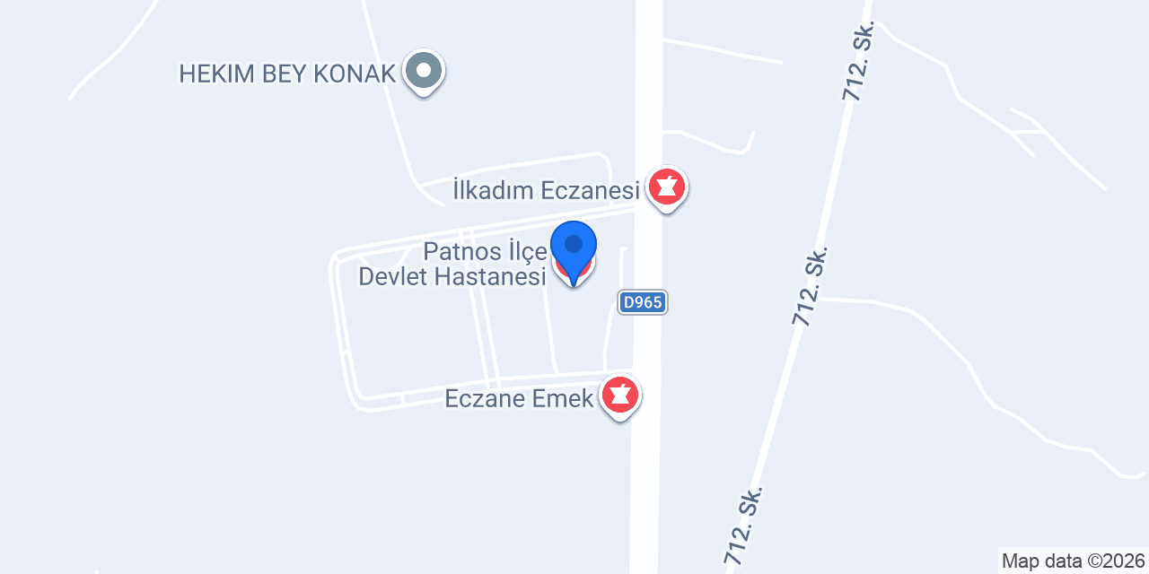 Patnos İlçe Devlet Hastanesi konumu