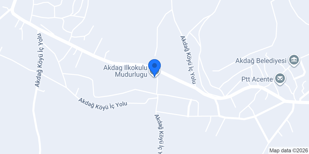 Akdag Ilkokulu Mudurlugu konumu