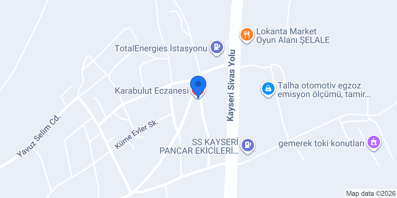 Karabulut Eczanesi konumu