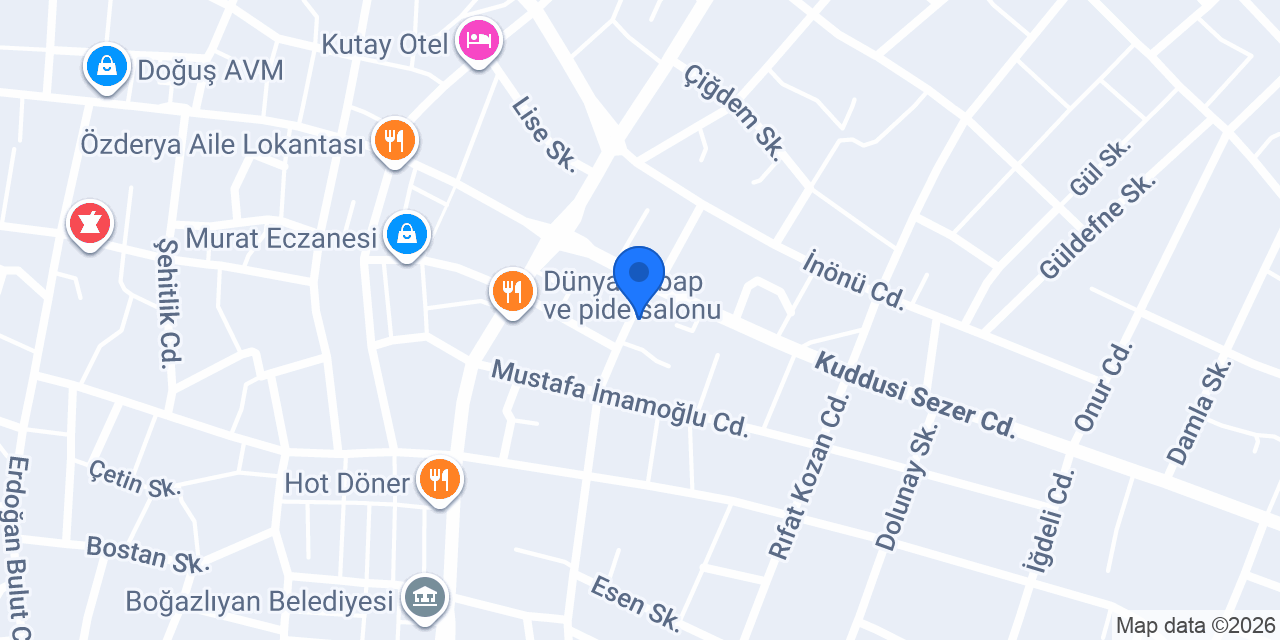 SEZER AUTO & SEZER EMLAK konumu