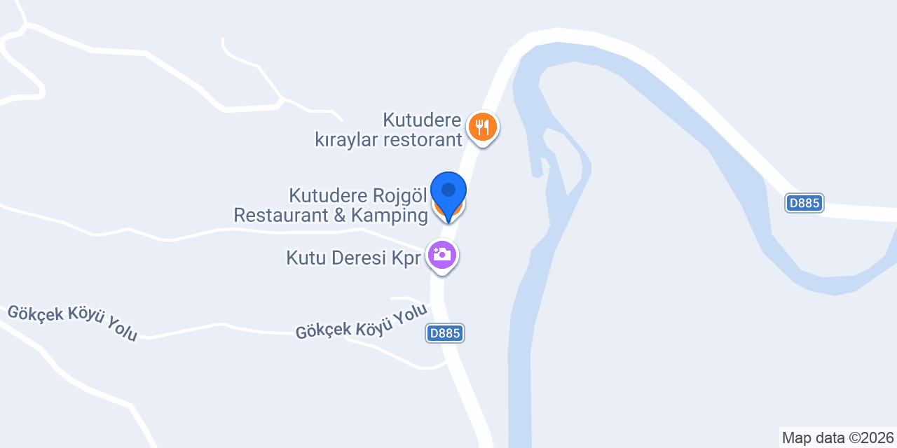 Kutudere Rojgöl Restaurant & Kamping konumu