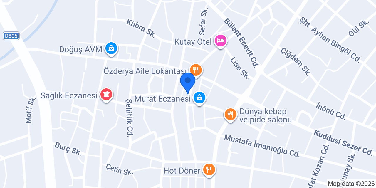 Dedeoğlu Eczanesi konumu