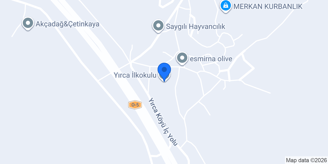 Yırca İlkokulu konumu