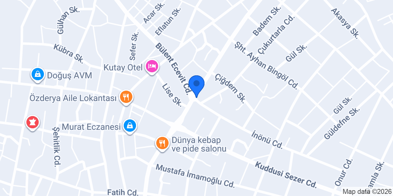 Avcı kasap konumu