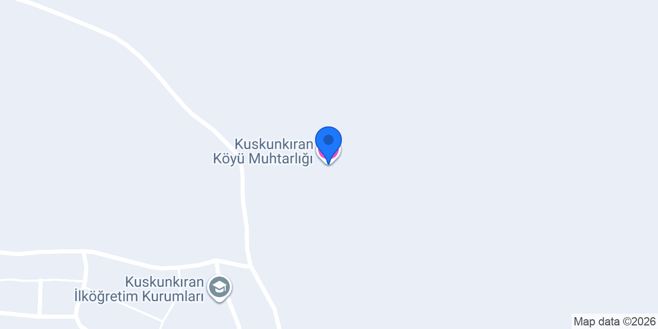 Kuskunkıran Köyü Muhtarlığı konumu