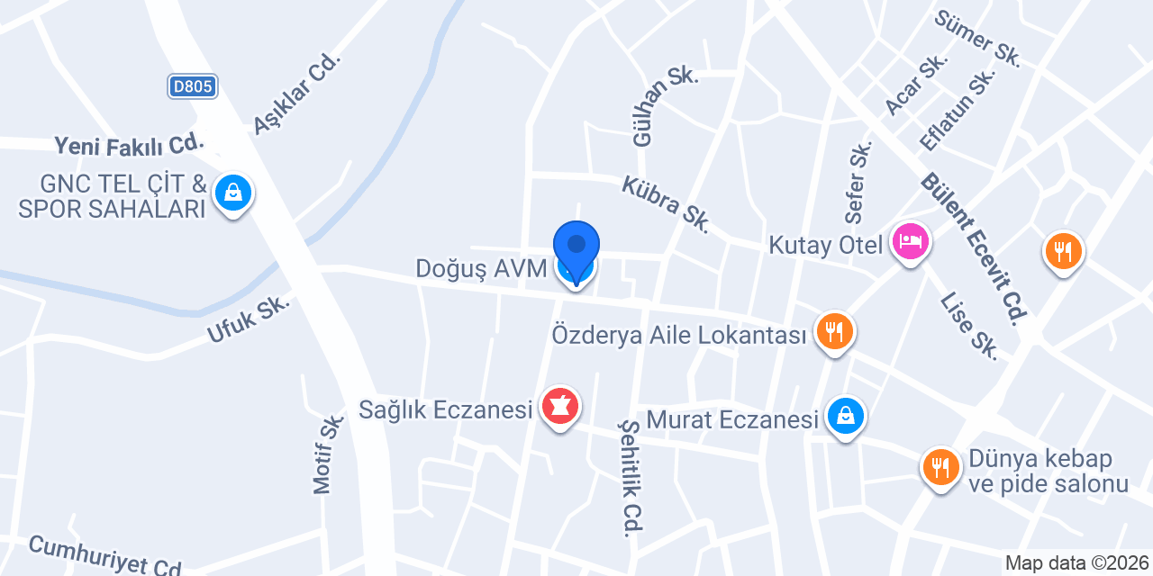 Doğuş AVM konumu