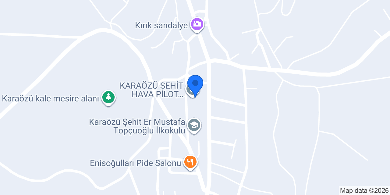 KARAÖZÜ ŞEHİT HAVA PİLOT YÜZBAŞI NAİL ERDOĞAN ÇOK PROGRAMLI ANADOLU LİSESİ konumu