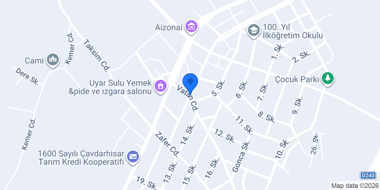 Topbaş Gıda konumu