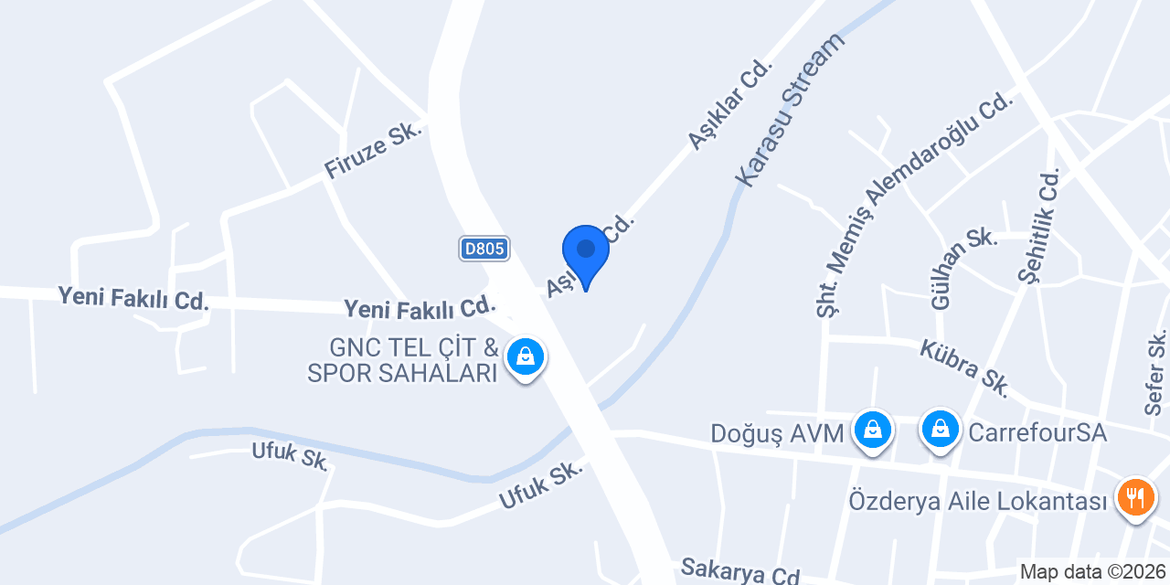 Öznur Gıda Tarım konumu