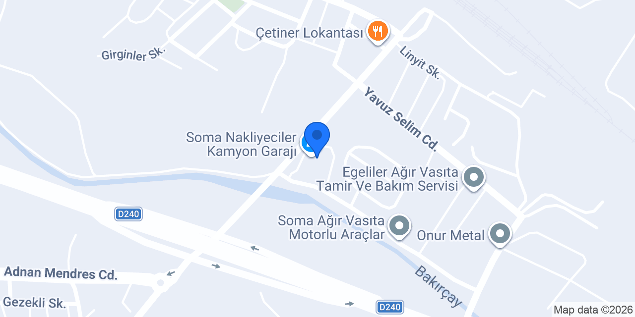 Soma Nakliyeciler Kamyon Garajı konumu